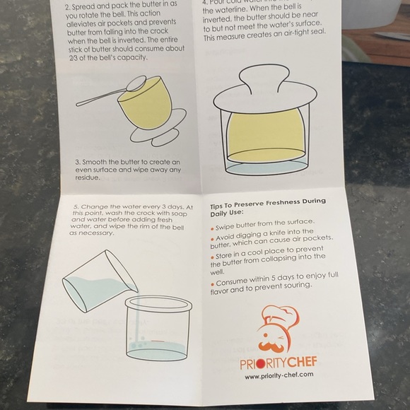 New in Box! Priority Chef Butter Crock - Picture 8 of 9